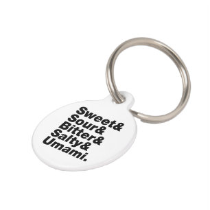Five Basic Tastes Pet Tag