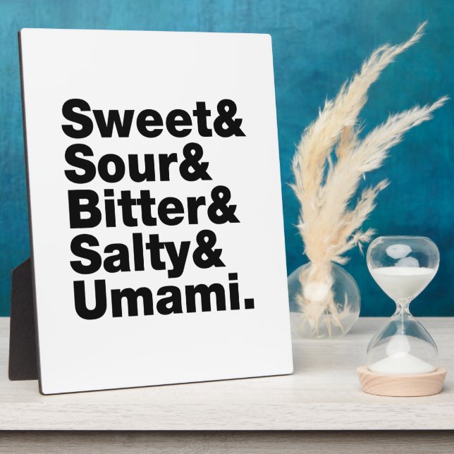 Five Basic Tastes Plaque (Side)