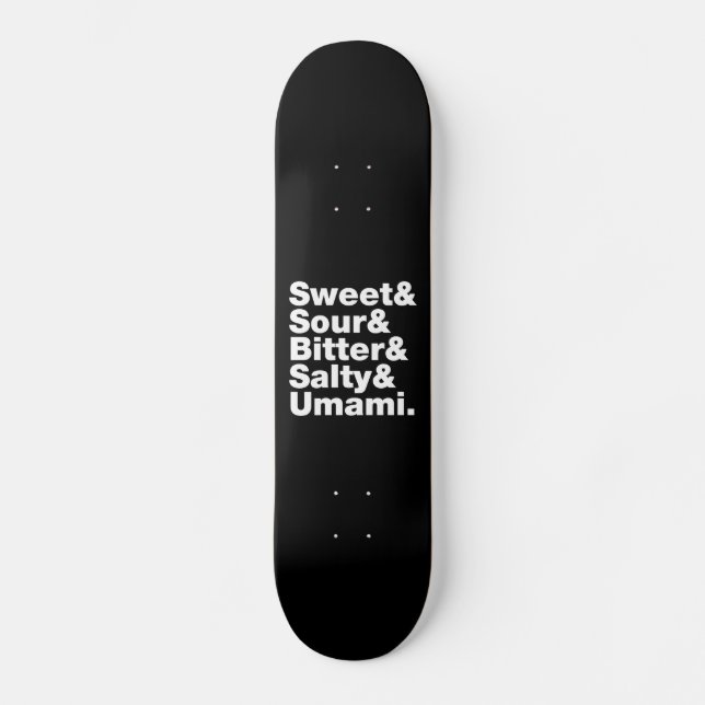 Five Basic Tastes Skateboard (Front)