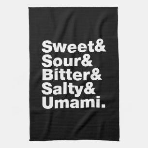 Five Basic Tastes Tea Towel
