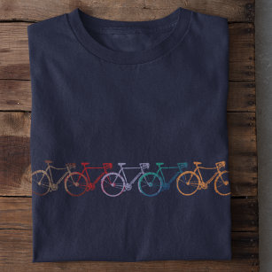 Five bikes of different colors cool T-Shirt