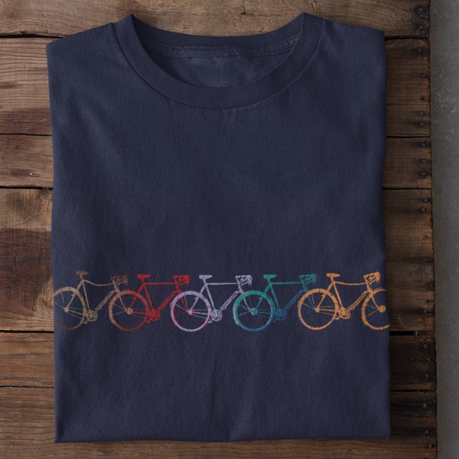 five bikes of different colours cool T-Shirt (Creator Uploaded)