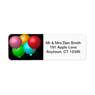 Five Birthday Balloons