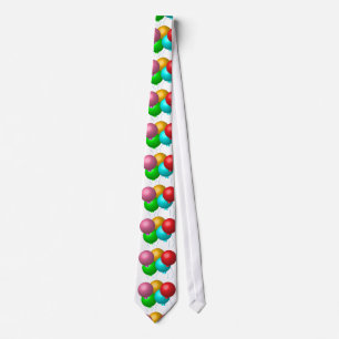 Five Birthday Balloons Tie