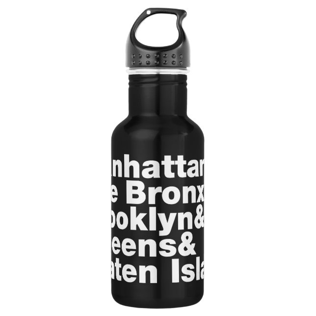 Five Boroughs ~ New York City 532 Ml Water Bottle (Front)