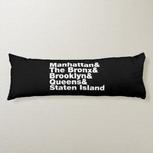 Five Boroughs ~ New York City Body Cushion
