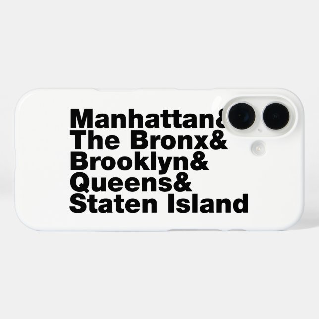 Five Boroughs ~ New York City Case-Mate iPhone Case (Back (Horizontal))