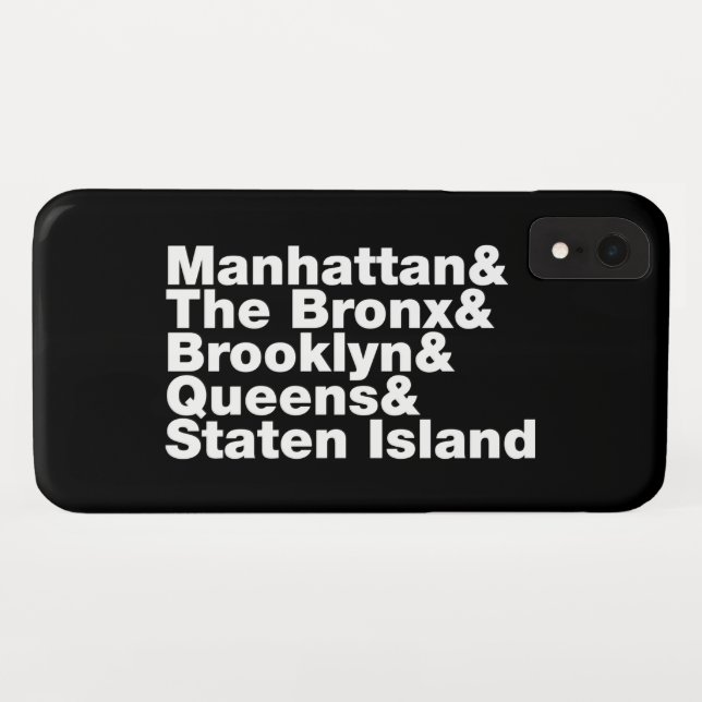 Five Boroughs ~ New York City Case-Mate iPhone Case (Back (Horizontal))