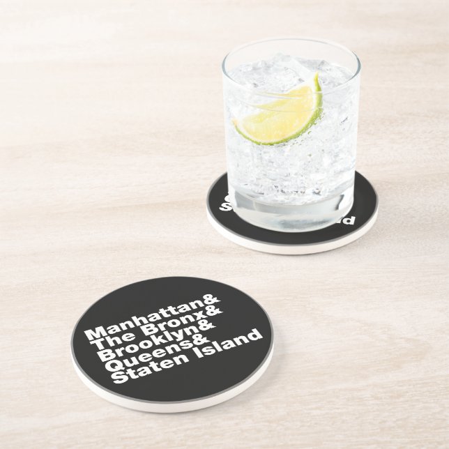 Five Boroughs ~ New York City Coaster (Side)