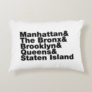 Five Boroughs ~ New York City Decorative Cushion