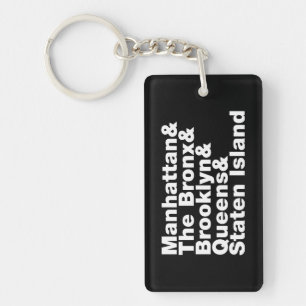 Five Boroughs ~ New York City Key Ring