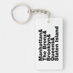 Five Boroughs ~ New York City Key Ring