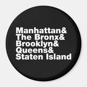 Five Boroughs ~ New York City Magnet