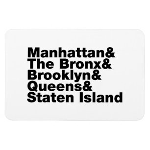 Five Boroughs ~ New York City Magnet