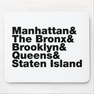 Five Boroughs ~ New York City Mouse Mat