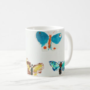Five Butterflies, Redon Coffee Mug