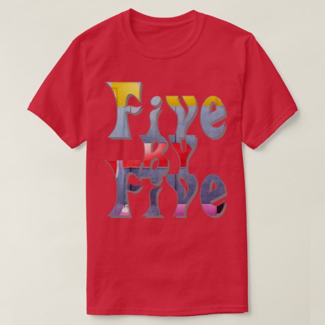 Five by Five T-Shirt (Design Front)