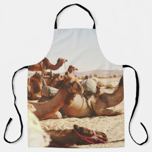 FIVE CAMELS ON FIELD APRON