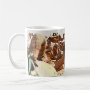 FIVE CAMELS ON FIELD COFFEE MUG