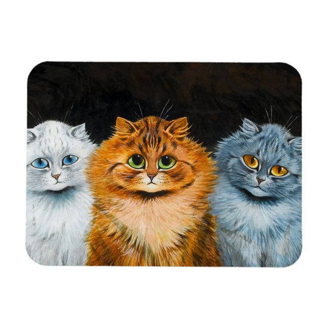 Five Cats by Louis Wain Magnet (Horizontal)