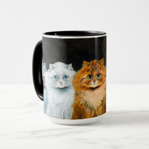 Five Cats by Louis Wain Mug