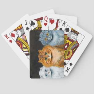 Five Cats by Louis Wain Playing Cards