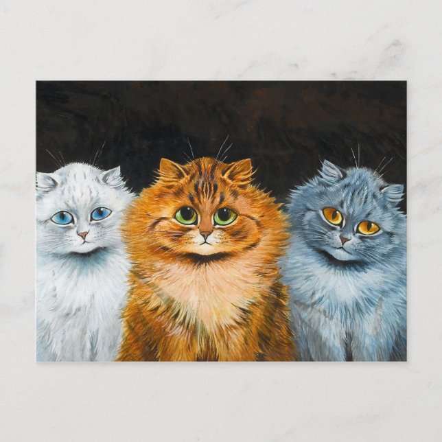 Five Cats by Louis Wain Postcard (Front)