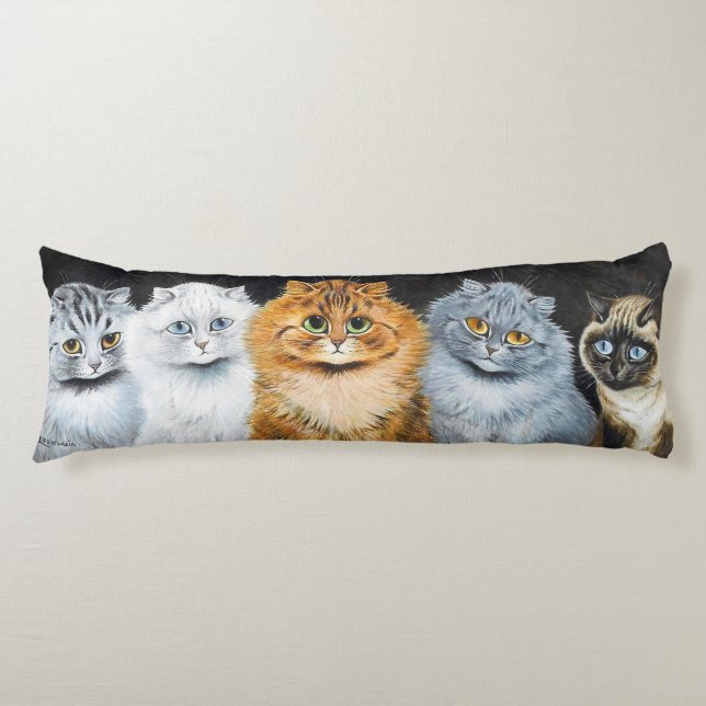 Five Cats, Louis Wain Body Cushion (Front)