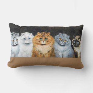 Five Cats, Louis Wain Lumbar Cushion