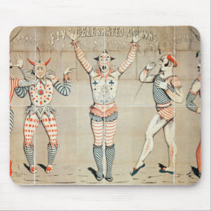 Five Celebrated Clowns Attached to Sands Mouse Mat