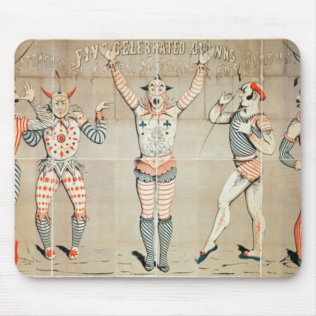 Five Celebrated Clowns Attached to Sands Mouse Mat (Front)