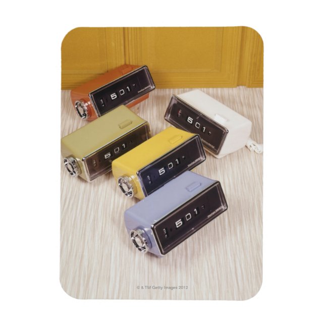 Five Clocks Magnet (Vertical)