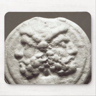 Five coins depicting Janus, Jupiter Mouse Mat