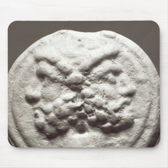 Five coins depicting Janus, Jupiter Mouse Mat (Front)