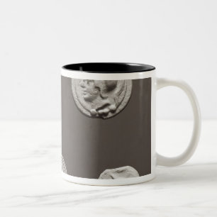 Five coins Two-Tone coffee mug
