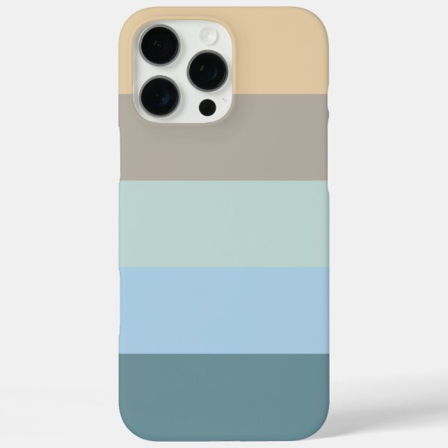 Five Color Combo -Blue Brown Sand Beige Turquoise Case-Mate iPhone Case (Back)