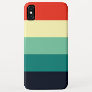 Five Colour Combo - Blue Aqua Green Yellow Red iPhone XS Max Case
