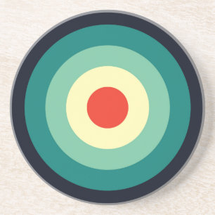 Five Colour Combo - Blue Aqua Green Yellow Red Coaster