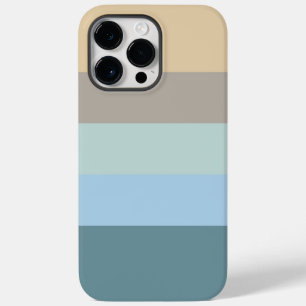 Five Colour Combo -Blue Brown Sand Beige Turquoise iPhone 14 Pro Max Case