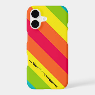 Five Colour Diagonal Stripe Name Fun