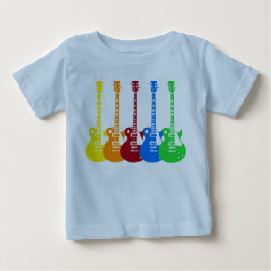 Five Colourful Electric Guitars Baby T-Shirt