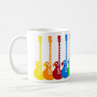 Five Colourful Electric Guitars Coffee Mug