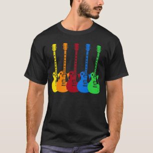 Five Colourful Electric Guitars  T-Shirt