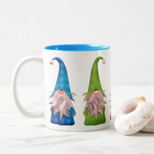 Five Colourful Holiday Gnome's Two-Tone Coffee Mug