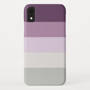 Five Colours - Blue Violet Purple Pink Grey iPhone XR Case