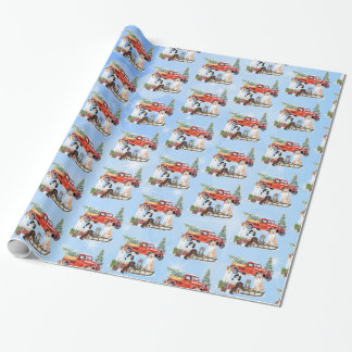 Five Cute Dogs Festive Christmas Dog Gift Wrap