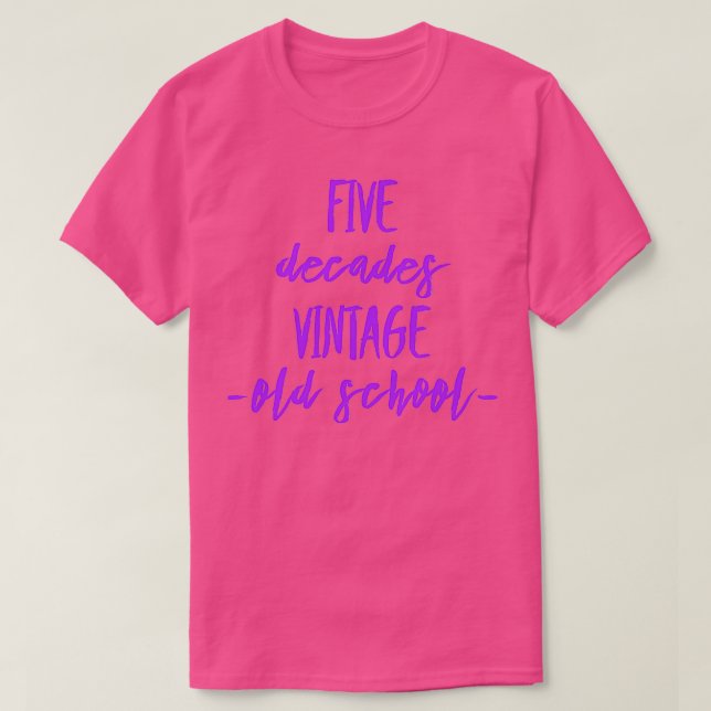 Five decades Vintage T-Shirt (Design Front)