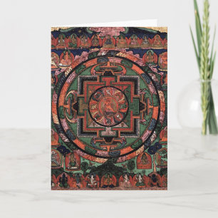 Five Deity Mandala Card