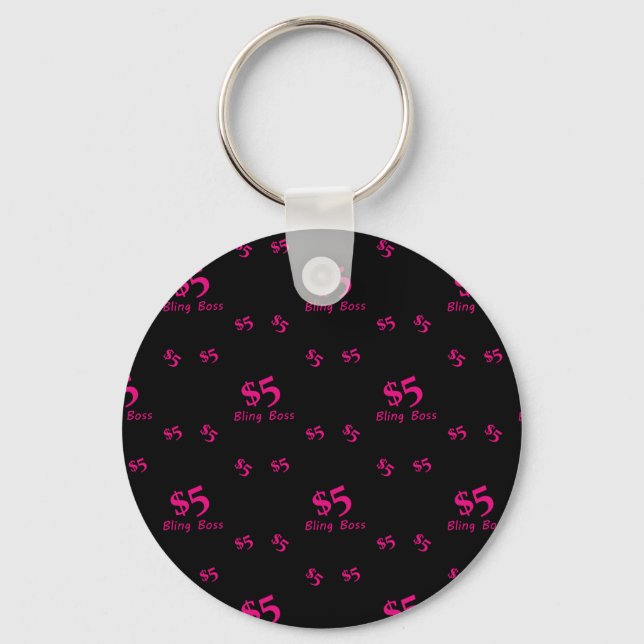 Five Dollar Bling Boss Key Ring (Front)