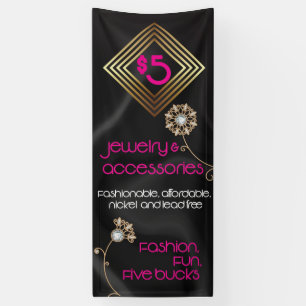 Five Dollars Jewelry and accessories event banner
